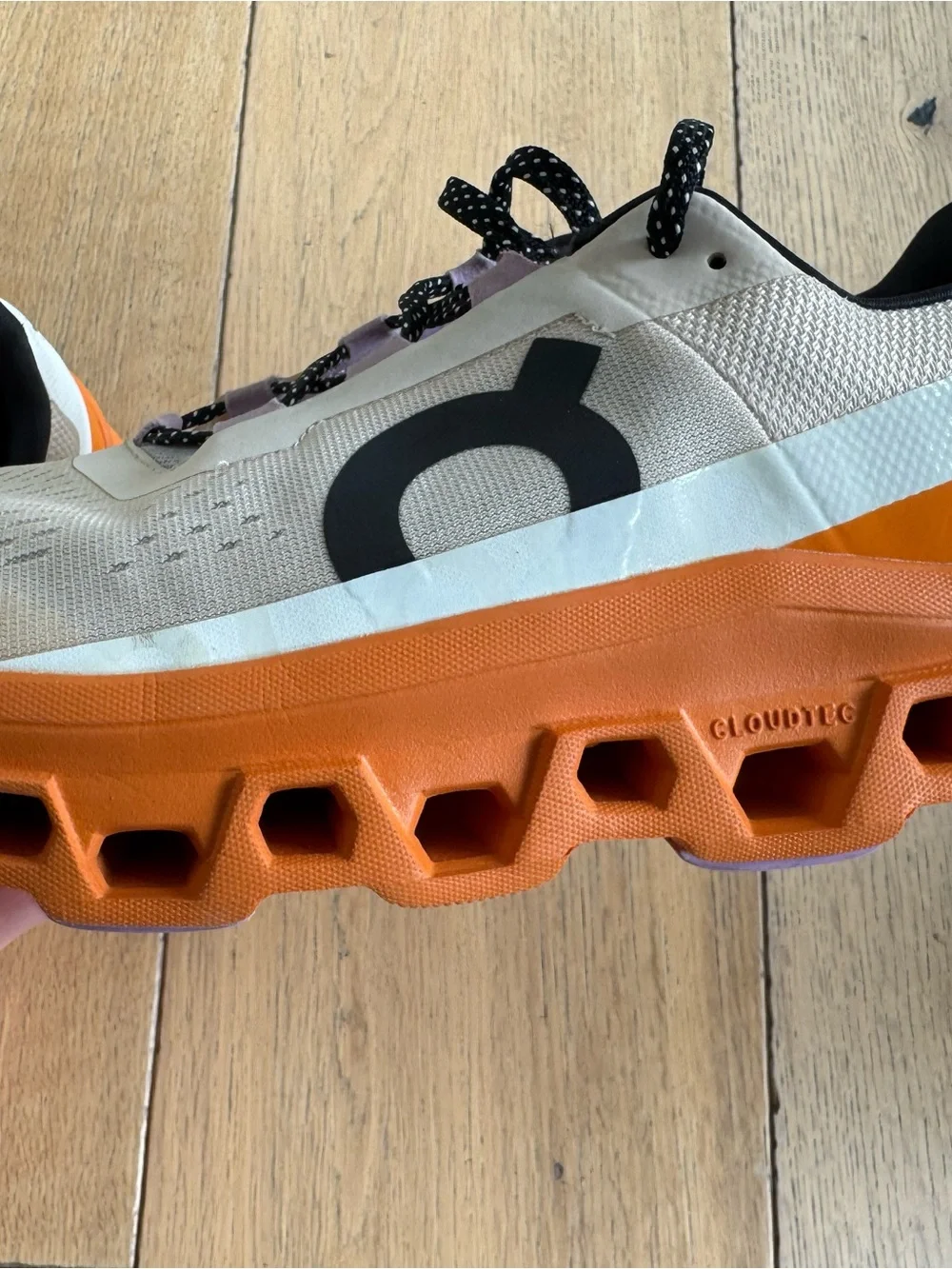 On Running Women's 11M - Cloudmonster Lace Up Running Sneaker in Turmeric/Fawn